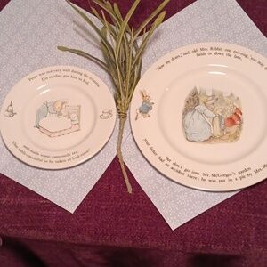 Peter Rabbitt collectible plate set